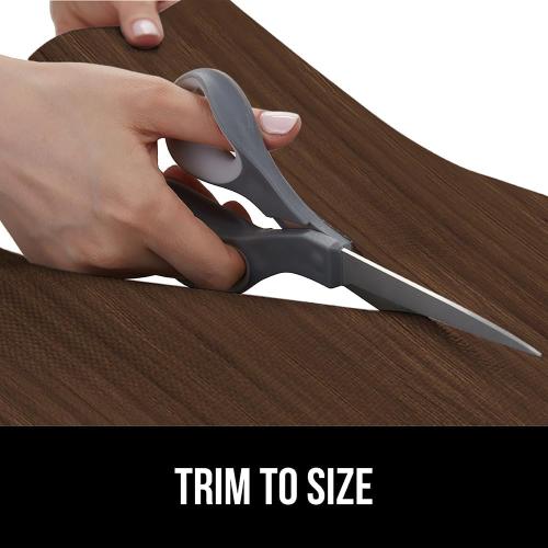 GORILLA GRIP DripGuard Shelf Liner, Non-Adhesive Drawer and Kitchen Cabinet Protector, 24x240 Inch, Strong Grip Slip Resistant Underside, Smooth Surface Liners for Cabinets, Bathrooms, Closets, Wood