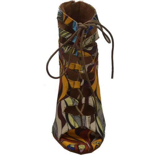 Womens Professional Zip Latin Dance Ankle Boots Ballroom Tango Shoes Custom Heels Jazz Heels Dancer Exotic - 8.5