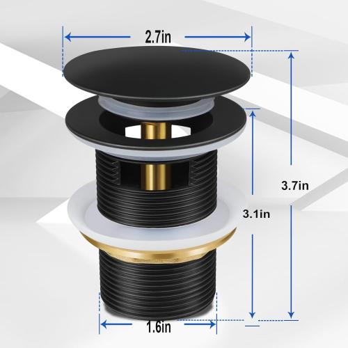 Pop-up Drain Kit for Freestanding Bathtub Tub Drain/Stopper,Freestanding Bathtub Drain Stopper,Suitable for Most Freestanding Bathtub