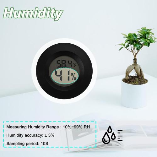 Serundo Auto Digital Hygrometer Thermometer Indoor/Outdoor Hygrometer 4PC