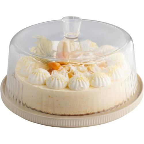 APS The Grid 19044 Plate, Porcelain, Diameter 32 cm, Sand, Stackable