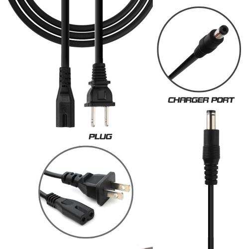 EVAPLUS UL Certified 42V 2A Charger, Power Adapter with Female DC 5.5mm-2.5mm/2.1mm Port, Compatible with GOTRAX GXL V2, G2, G3, G4, Apex, Glider, XR Elite, XR Ultra 36V Lithium-ion Battery