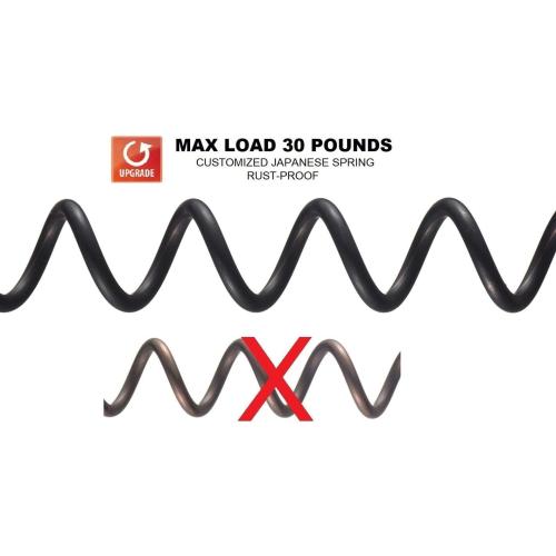 BRIOFOX Shower Curtain Rod 43-73 Inches, Never Rust and Non-Slip Spring Tension Rod for Bathroom, Polished 304 Stainless Steel