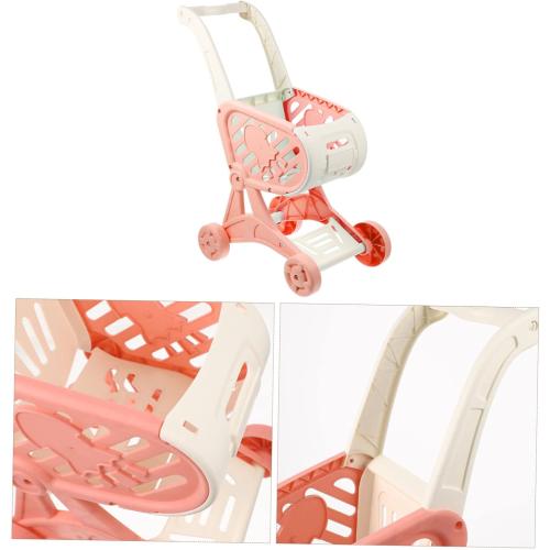 Vaguelly Mini Shopping Trolley for Boys and Girls Boy Girl Shopping Cart Model Fun Desktop Organizer and Play Toy for Imaginative Play and Room Decoration Sturdy Design