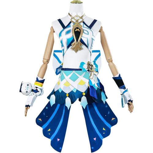 XL Mualani Cosplay Costume Mualani Outfit Dress Uniform Women Halloween Full Set