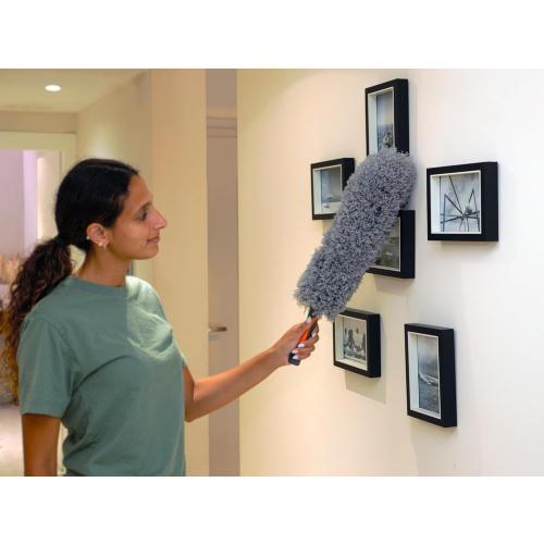 Extend-A-Reach Dusting Kit for Extension Pole or by Hand // Twist on Duster Cleaning Kit includes 3 attachments // Cobweb Brush // Feather Duster and Flexible Ceiling Fan Duster (Pole Sold Separately)