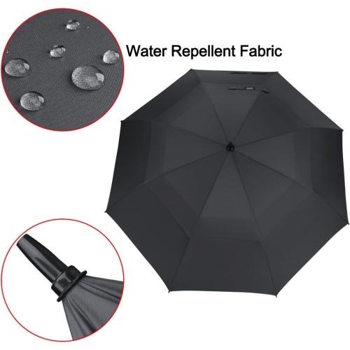 G4Free 47/54/62/68 Inch Automatic Open Golf Umbrella Oversize Extra Large Double Canopy Vented Windproof Waterproof Stick Umbrellas