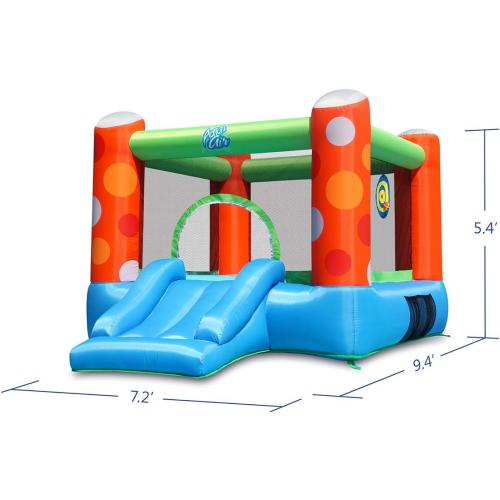 ACTION AIR Bounce House, Inflatable Bounce House with Air Blower, Bouncy Castle with Durable Sewn and Extra Thick, Family Backyard Jump House, Great Gift for Kids