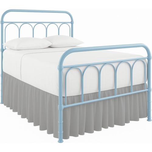 Ruffled Bed Skirt with Split Corners-Dust Ruffle - 21 Drop 100% Microfiber Soft,Sheen & Luxurious Look - Bed Skirts (Light Grey -Twin)