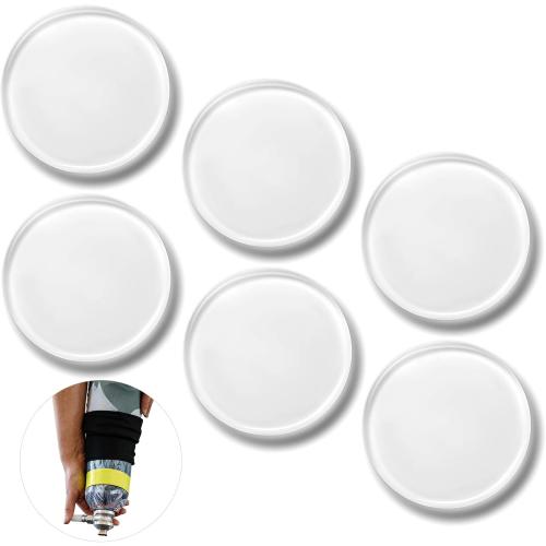 Geiserailie 6 Pcs Prosthetic Leg Pads Prosthetic Liner Patch Amputee Pads Prosthesis Liner Accessories for Leg Amputee Gifts Reduce Friction and Skin Irritation(4.5 Inches)