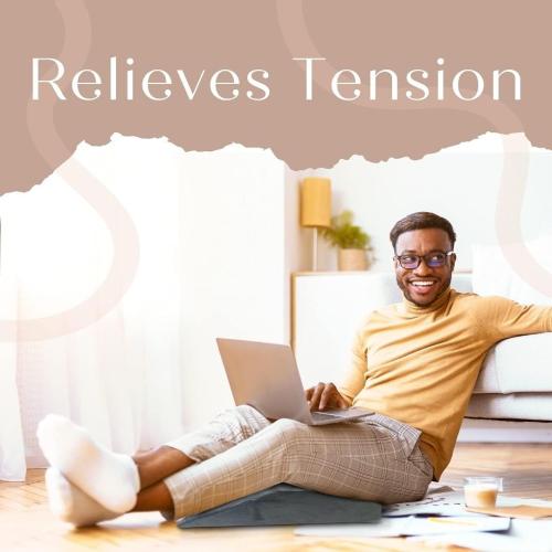 Trickonometry Leg Elevation Pillow with Memory Foam and Washable Velvet Removable Cover for Sleeping, Sciatica, Back Pain, Leg/Knee Surgery Pain Relief, Foot/Ankle Injury, and Circulation (Grey)
