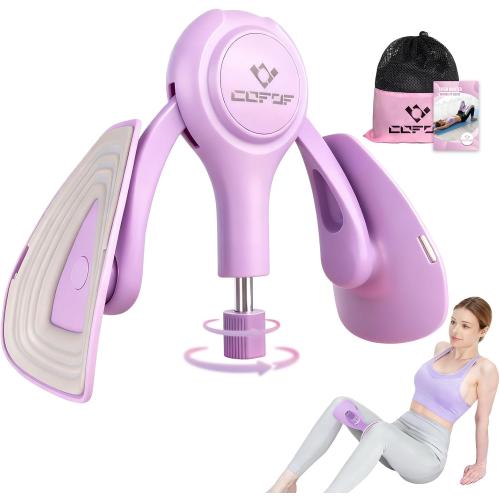 Thigh Master for Women, 15-70LB Adjustable Resistance Inner Thigh Exerciser for Pelvic Floor Muscle Repair, Thigh Trainer Kegel Exercise for Shaping, Yoga & Weight Loss at Home Gym