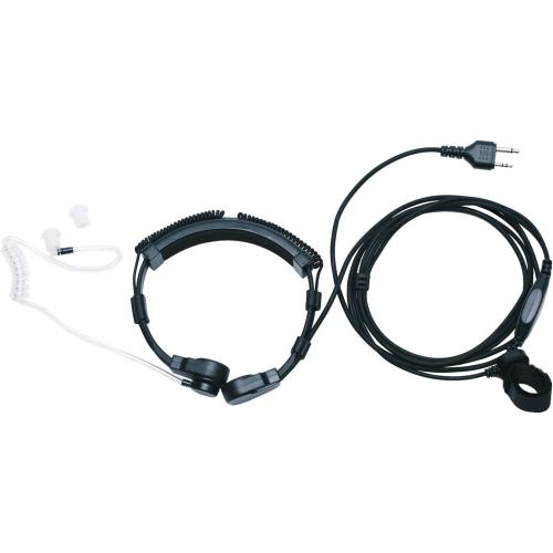 Throat Mic Tactical Walkie Talkies Earpiece Headset with Finger PTT Compatible with Midland LXT630VP3 LXT600VP3 LXT500VP3 2 Way Radio