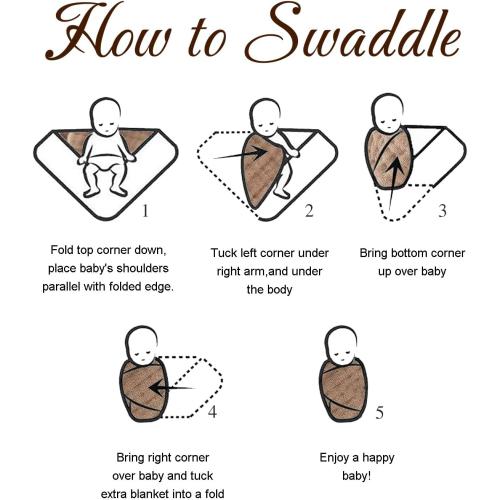 Muslin Swaddle Blankets for Baby, Unisex Baby Boys Girls Essentials, Large 47 x 47 inches, Boho Receiving Blankets Newborn Registry Must Haves (White, Simple)