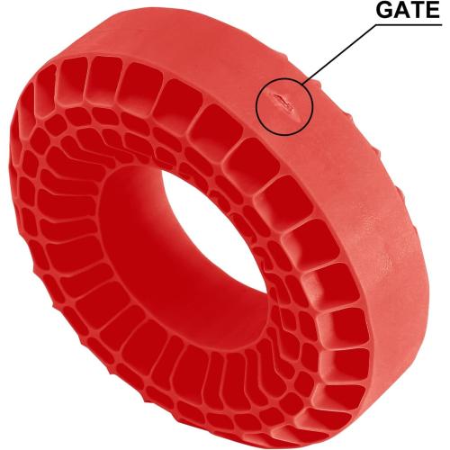 INJORA Silicone Rubber Insert Foam Fit for 118-122mm 4.75 OD 1.9 Wheel Tires(Large Red)