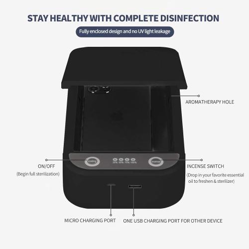 UV Smartphone Sanitize Box (Black)