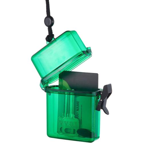 Outus 3 Pcs Waterproof ID Badge Holder Case, Green, Yellow, Purple