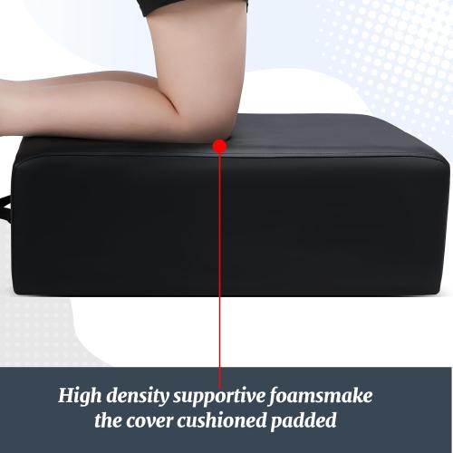 Pilates Sitting Box 26 x 15 x 9.5 Inch Pilates Reformer Box Accessories for Women Stamina Strength Balance Flexibility Home Gym Exercise Workout Equipment Supply for All Reformers