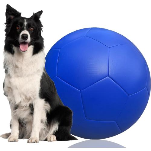 BLUE Herding Ball for Dogs, PU 20 Collie Balls for Australian Shepherd, Border Collies | Pet Toys Large for Gifts