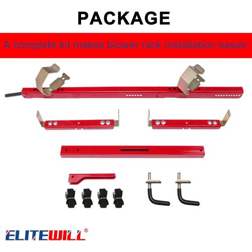 Red 2 Pack ELITEWILL 2 Place Trailer Backpack Blower Rack Storage Holder Compatible with Open Lawn Landscape Trailers Trucks - 2 Pack Backpack Blower