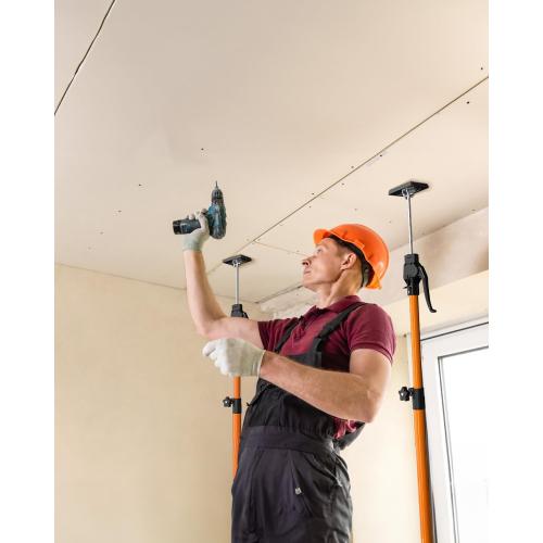HOLOTHURIAN Cabinet Jack Support Pole, 49.2-114.2 inches Third Hand Tools Adjustable Support Pole, 3rd Hand Support System for Upper Cabinet Installation, 154 LB Capacity, 4-Pack