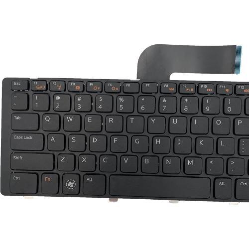 Laptop Replacement US Layout Keyboard for Dell 17R N7110 L701X L702X 5720 7720 XPS 17 L702X 3750 Black Frame