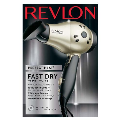 REVLON 1875W Compact Folding Handle Hair Dryer | Great for Travel