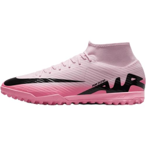 Size/ 43 Nike Mercurial Superfly 9 Academy Turf High-Top Soccer Shoes (DJ5629-601, Pink Foam/Black) Size 10.5