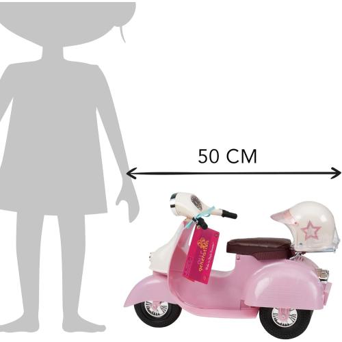 Our Generation Pink Ivory Scooter for 18 Doll (missing 1 wheel)