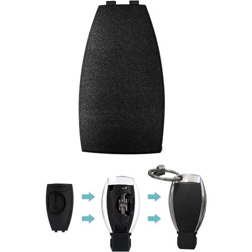 Car Key Rear Cover Replacement, Key Fob Cover, Auto Accessories Key Shell Case Compatible with B-Class C-Class E-Class W204 3 Buttons Car Key Fob Case