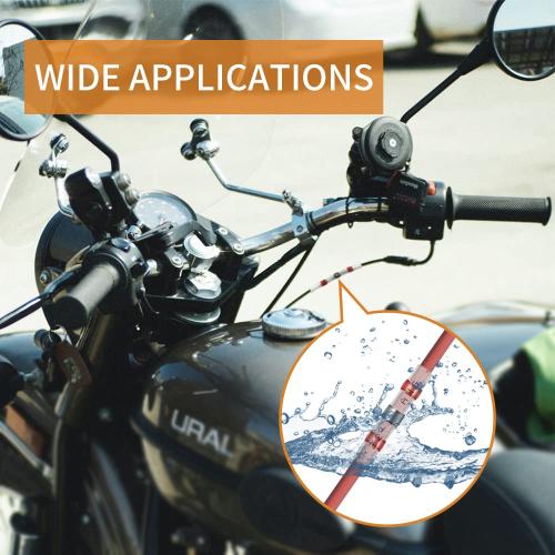 160 Pcs Solder Seal Wire Connectors Kit, Electrical Connectors Heat Shrink Wire Connectors Waterproof Electrical Cable Butt Terminals for Marine Automotive Trailer RV Boat Truck Wiring