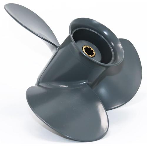 CAPTAIN Outboard Propeller fit Honda/Yamaha 8HP 9.9HP 15HP 20HP, 8 Spline Tooth Boat Propellers, RH, 3 Blades / 4 Blades OEM Prop