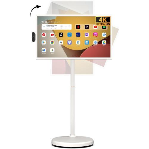 ApoloSign 32'' UHD 4K Smart Portable TV 2nd Gen, 16(8 8) GB RAM 256GB, Android 14, EDLA-Certified, Portable Touch Screen Monitor, Built-in 9300mAh Battery, Full Swivel Rotation, Voice Remote Control