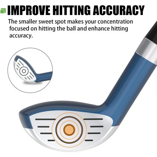 MAZEL Mini Driver/Iron Golf Clubs Swing Trainer Aid to Improve Your Hitting Accuracy & Speed