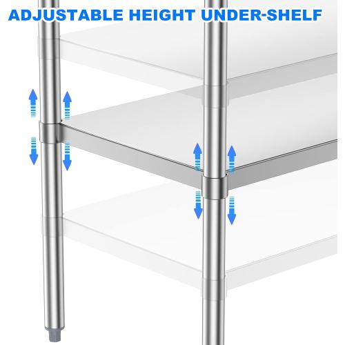 Size 24x72 Stainless Steel Table for Prep & Work