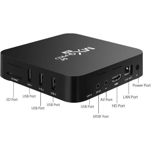 MXQ Pro 5G 4K ScreenCast WiFi 6 BT 5.0 16GB Streaming Video for iOS,Android OS,Tiktok,YouTube Mirroring to TV HD Video Sync