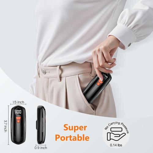 AI Hand Warmers Rechargeable 2 Pack, AI Smart Chips Electric Hand Warmers, Long Lasting Safe Heat, Portable Pocket Heater, Gifts for Christmas, Outdoor, Golf, Hunting, Camping Accessories -Black