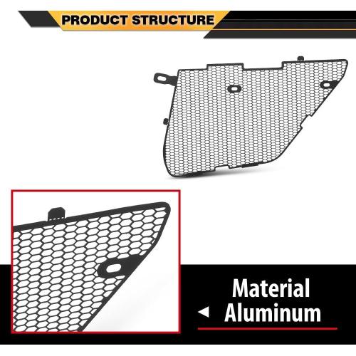 Front Grill Covers Radiator Guard Compatible with Chevy Corvette C8 2020-2024, Not Fit for Z06 Models, for Z51 Models