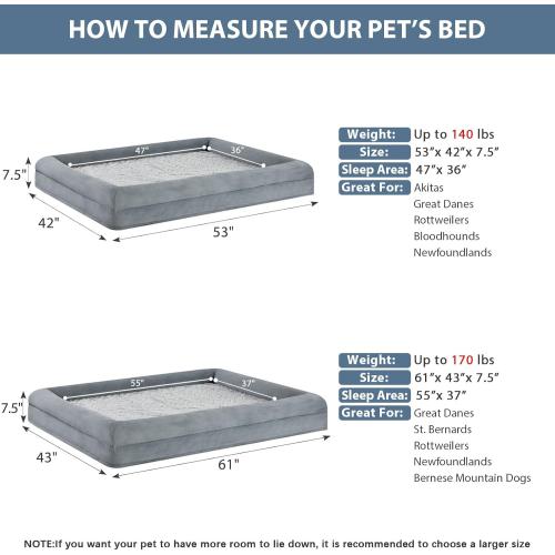 Dog Bed (40 x 27) Gray