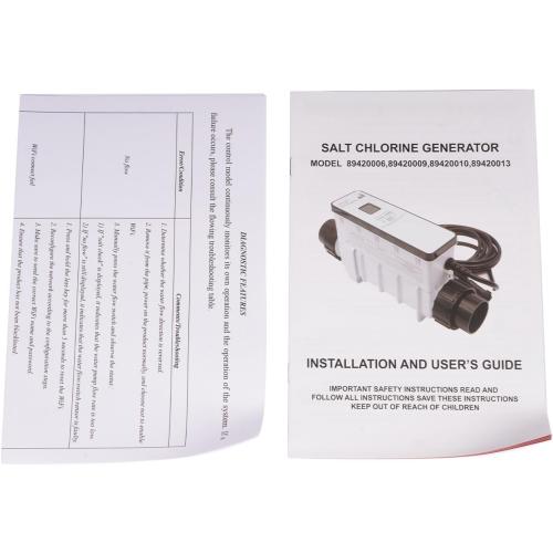Salt Pool Chlorinator System 520554 EC-520554 Replacement for Pentair IntelliChlor IC20 20000 Gallon Salt Cell Chlorine Generator, Salt Water Pool Chlorinator