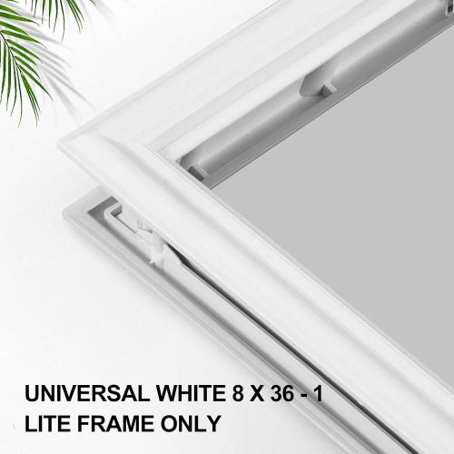 8 x 36 Entry Door Frame Only Replacement Kit for 1'' Glass (Glass Not Included) 1 Lite Exterior Front Door Window Frame Replacement Grille Inserts Home Improvement Easy to Install Use