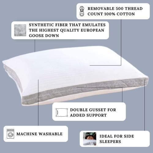 Indulgence Side Sleeper Pillow by Isotonic 36x20 King