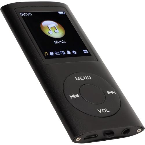 Multifunctional Portable MP3 Music Player with Large Memory Capacity and Premium Material for Music Enthusiasts (Black)