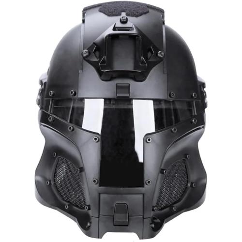 AMA Interstellar Battle Trooper Full Face Airsoft Helmet with Exchangeable Lens