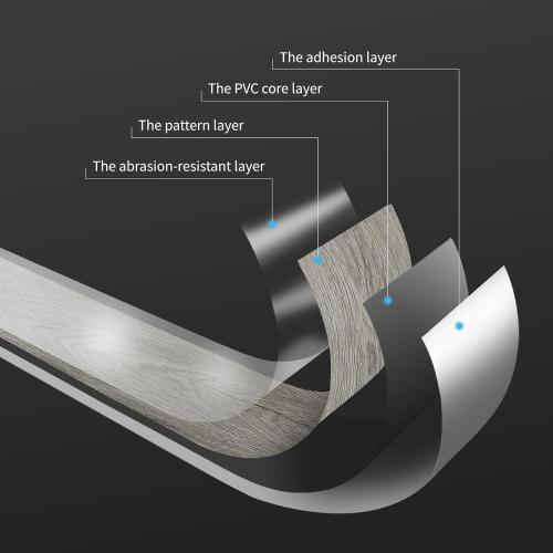 Art3d Peel and Stick Floor Tile Vinyl Wood Plank 36-Pack 54 Sq.Ft, Deep Gray, Rigid Surface Hard Core Easy DIY Self-Adhesive Flooring