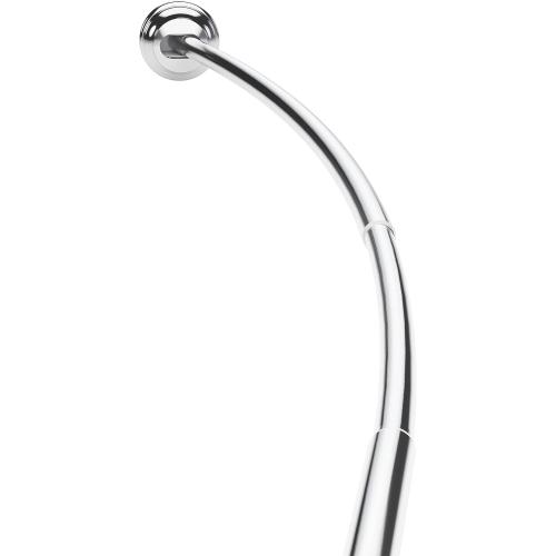 Bronze Zenna Home Never rust Rustproof Bronze Tension Mount Curved Shower Rod, Bronze, 50 to 72