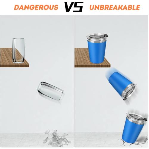 Kids Cups with Lids and Straws, 12oz Kids Tumblers with Straws and Lids Spill Proof Cups for Kid Stainless Steel Sippy Cup for School, Outdoor, 5 Pack