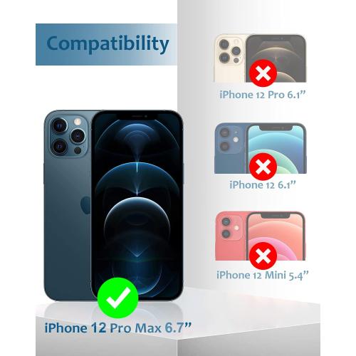 [2 Pack] Tamoria Compatible for iPhone 12 Pro Max Camera Lens Protector Metal Plus Tempered Glass Camera Cover Oneness Design, Support LIDAR Scanner, Explosion-Proof Accessories Blue