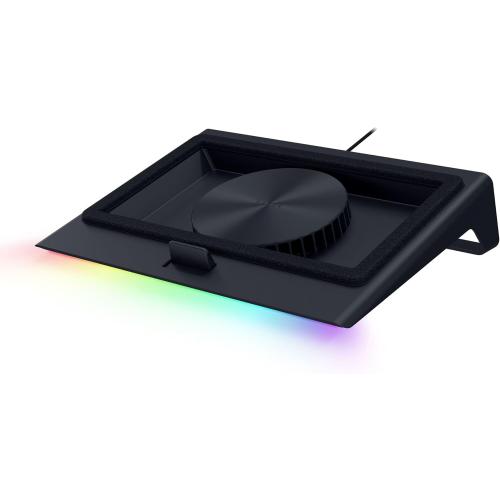 Razer Laptop Cooling Pad: Adaptive Smart - Intelligent Fan Control - Airtight Pressure Chamber - Fits Most Laptops & Macbooks 14” to 18 - Preset & Custom Fan Curves - 3 Port USB Type A - Chroma RGB