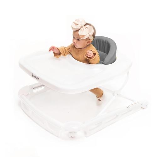 Joovy Spoon Baby Walker & Activity Center Featuring Three Adjustable Heights, Extra-Large Tray, and 30 lb Weight Capacity - JPMA Safety Certified,